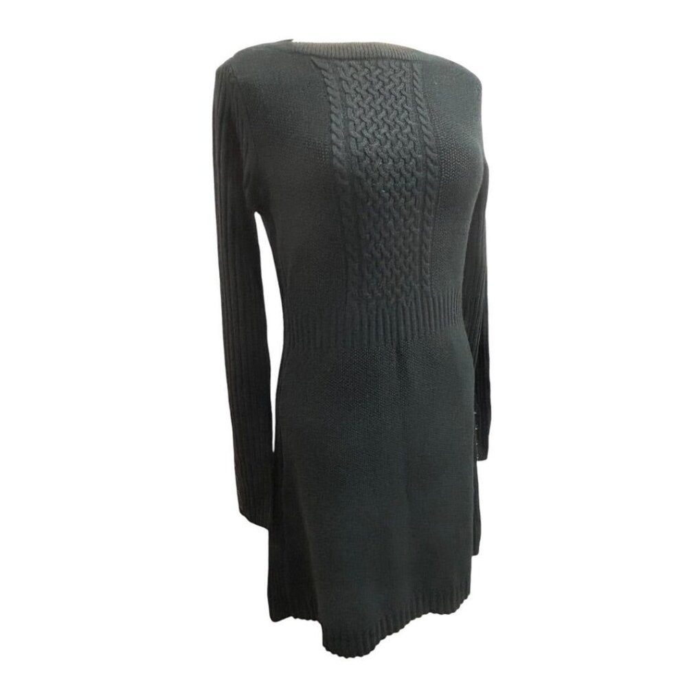 Medium Tall The Limited Black Long Sleeve Sweater Dress Boat Neck